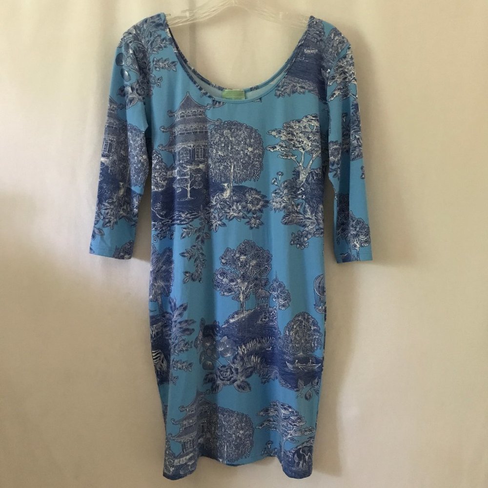 Manuel Canovas Bright Blue Printed Dress